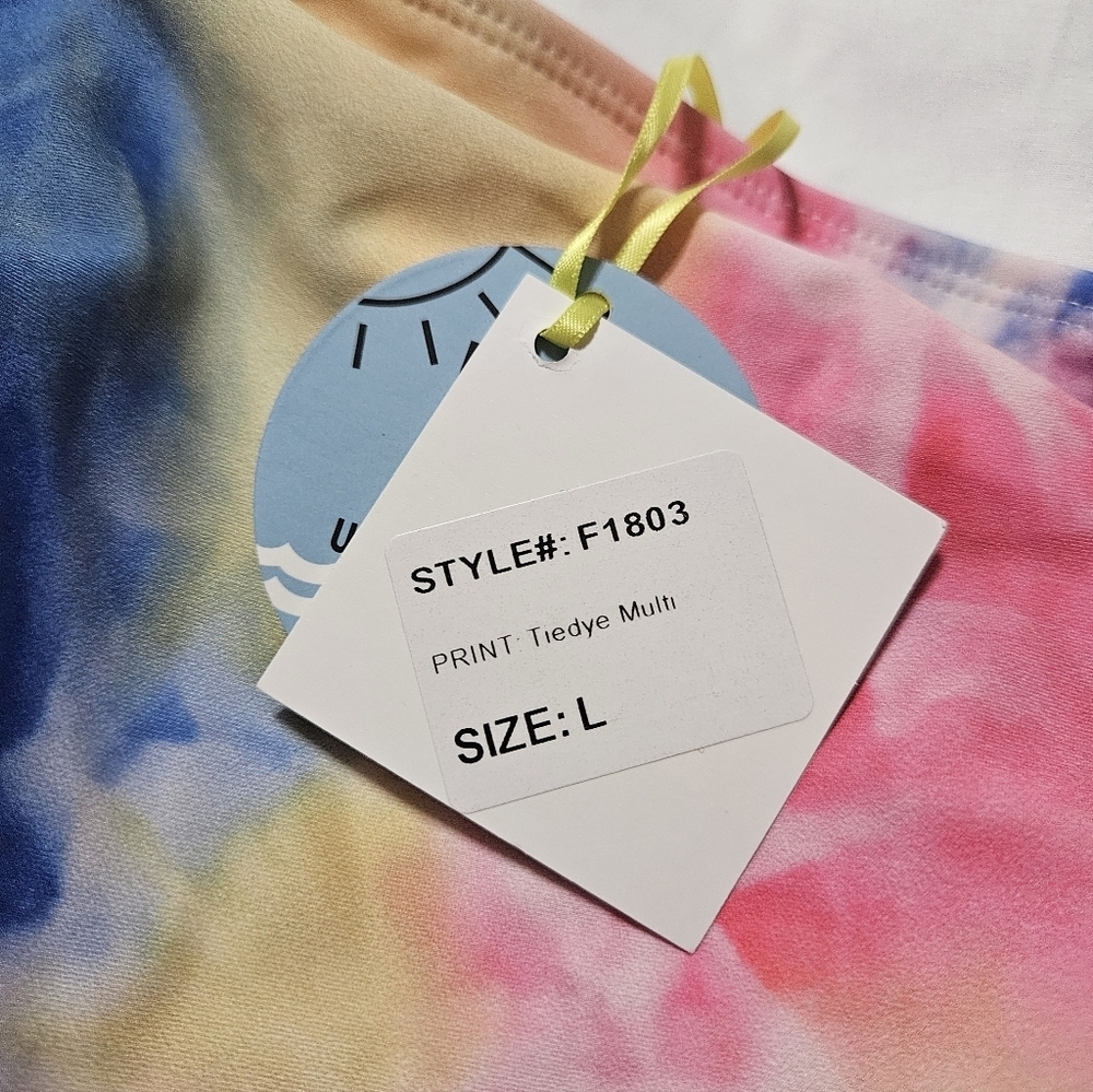 NWT! Marina West One Shoulder Tye Dye One Piece Swimsuit! - Picture 6 of 6